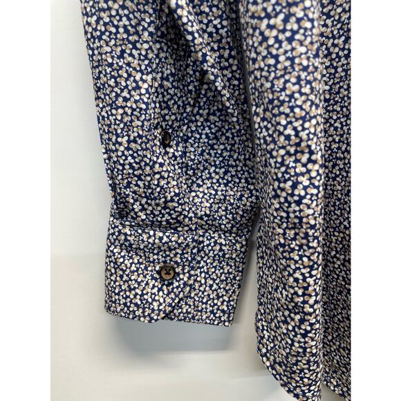 Bugatchi Julian Abstract Print Button Down Shirt Large - Picture 8 of 9